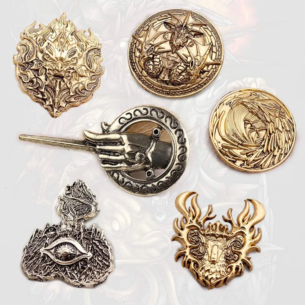 Игра престолов значок Pin Дом Таргариенов Arryn Baratheon Dragon Fire Buck Weirwood Сердце Дерево