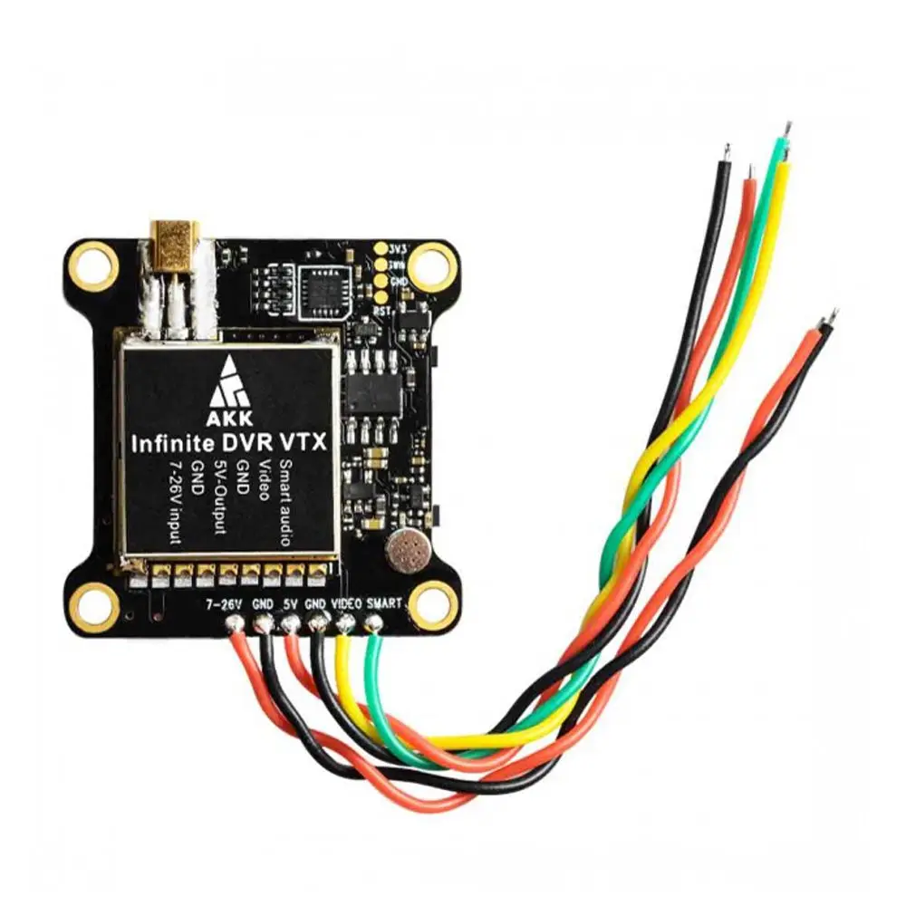 AKK Infinite DVR VTX 25/200/600 мВт поддержка мощности умный аудио переключаемый FPV передатчик