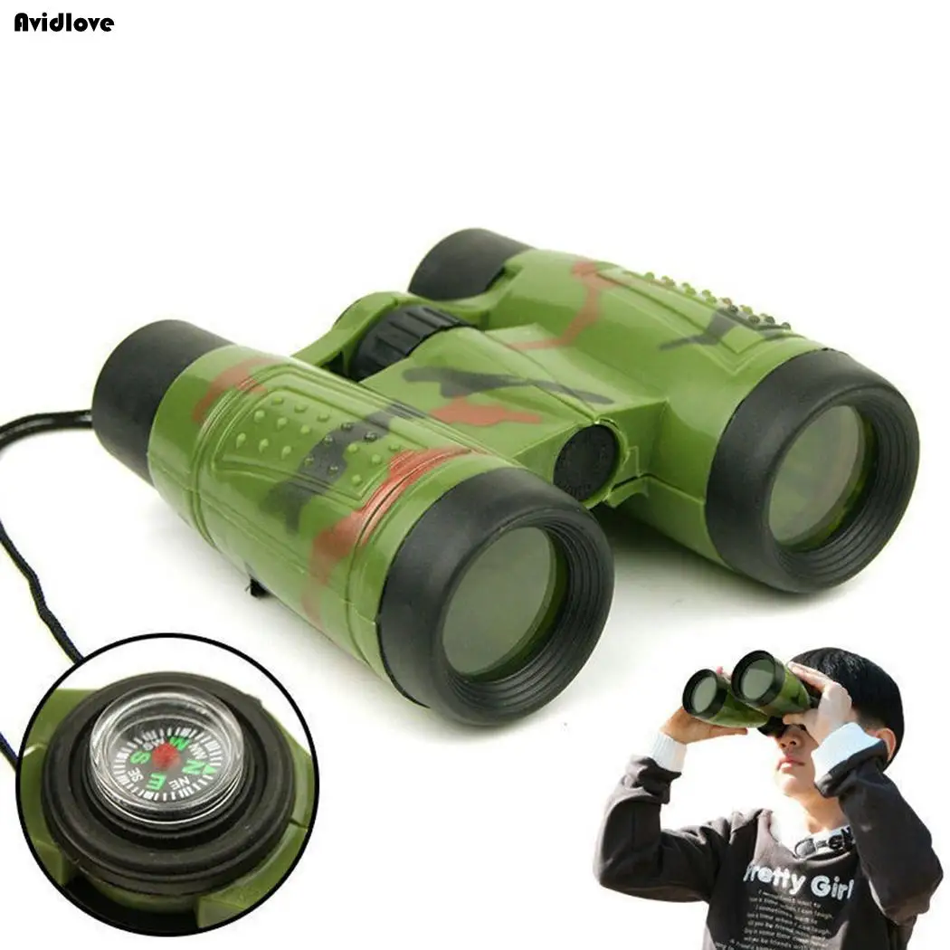 Kids Gifts shape colors bright Telescopes Casual Educational Binoculars Compass Toys Toy Camouflage Vivid Children Green | Инструменты