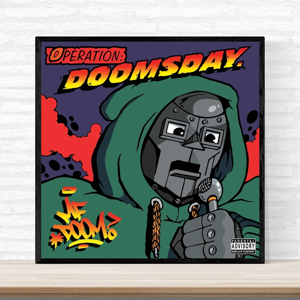 Плакат на тему операций Судного дня MF Doom альбом Даниэль думиль Обложка плакат