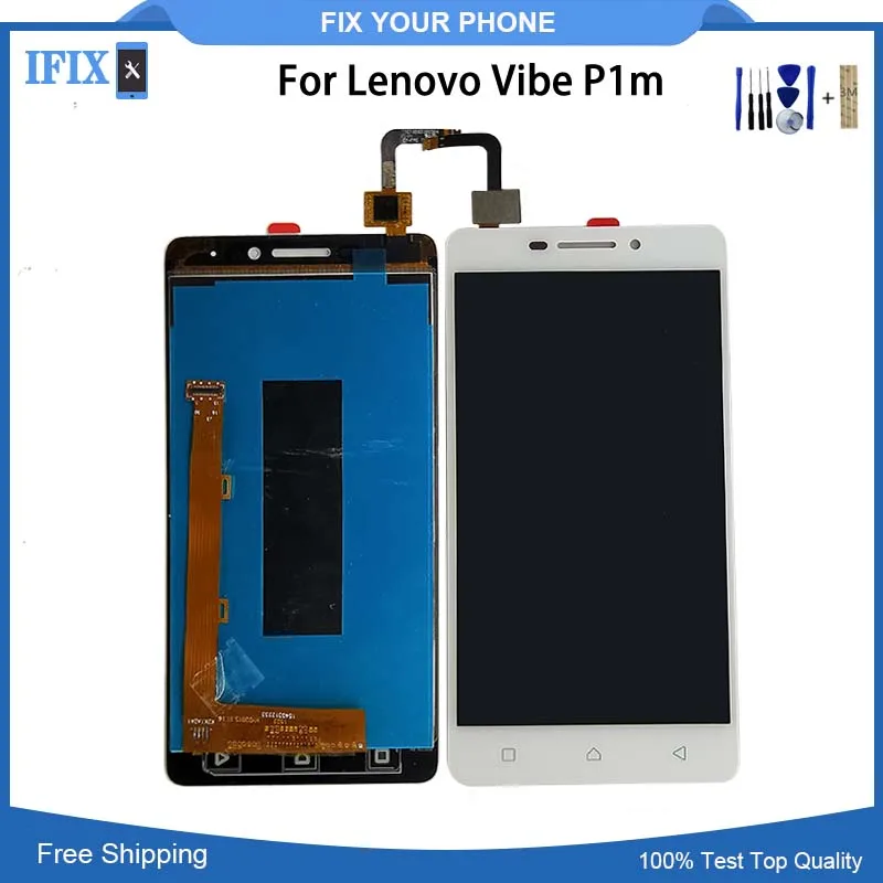 5 дюймов для Lenovo VIBE P1M ЖК дисплей P1MA40 P1MC50 сенсорный экран дигитайзер сборка Замена