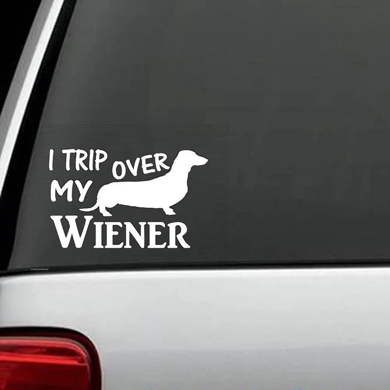 Смешная Виниловая наклейка с надписью Travel Over My WIener таксой собакой породой милые и