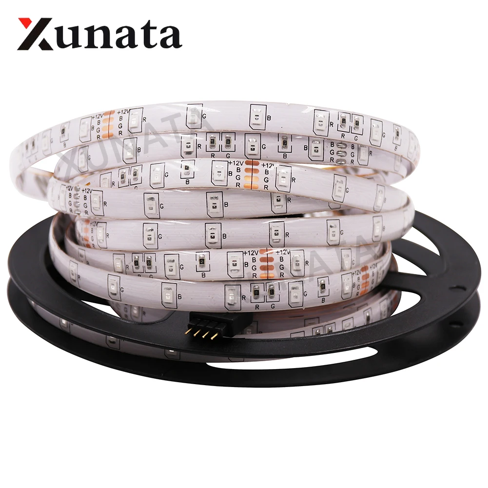 

12V 2835 LED Strip RGB / White Warm / White / Blue Waterproof 60LEDs/m Flexible Ribbon Tape LED Light 5m/roll