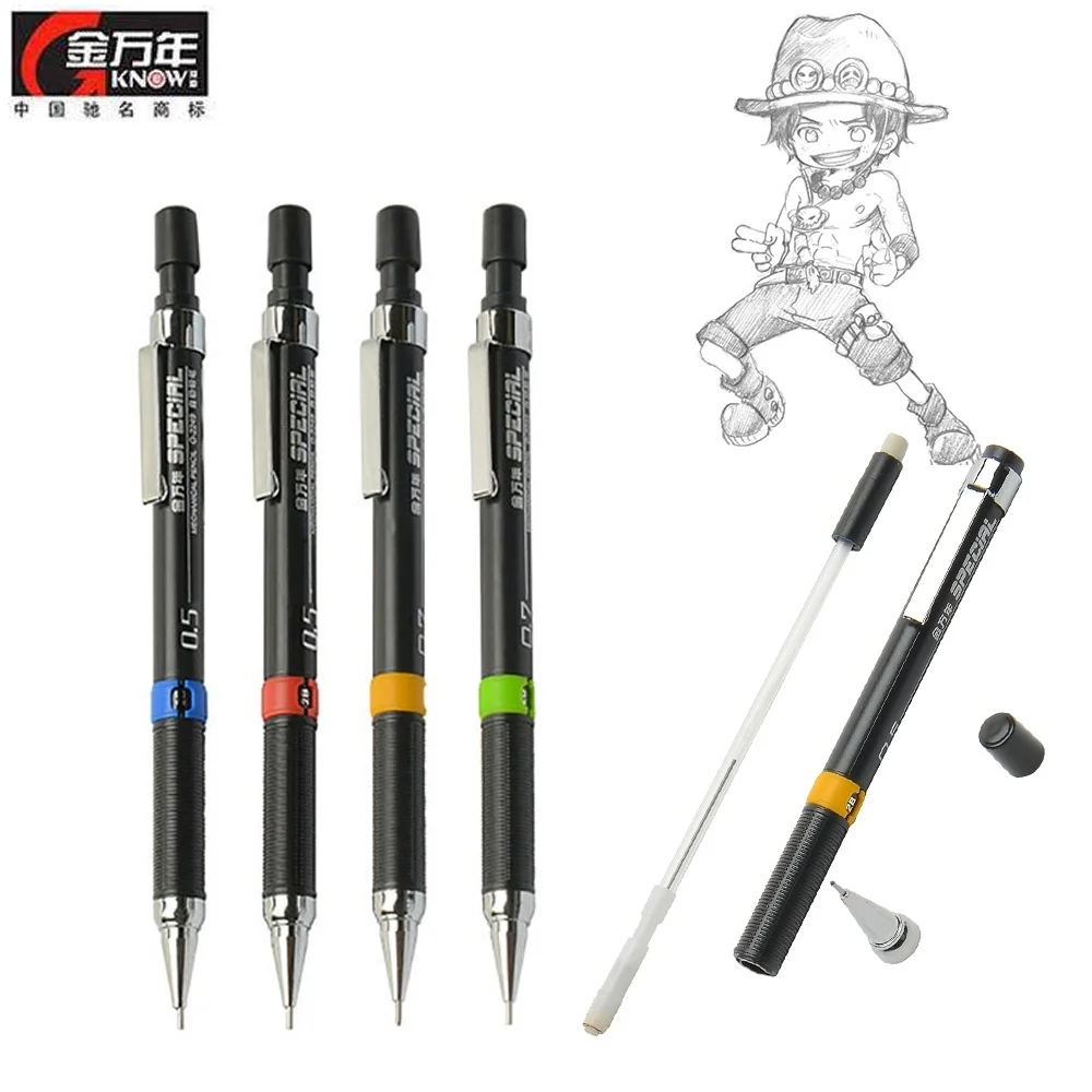 Механический карандаш Know Mechanical 0 7 оригинальная школьная Ручка для рисования 5