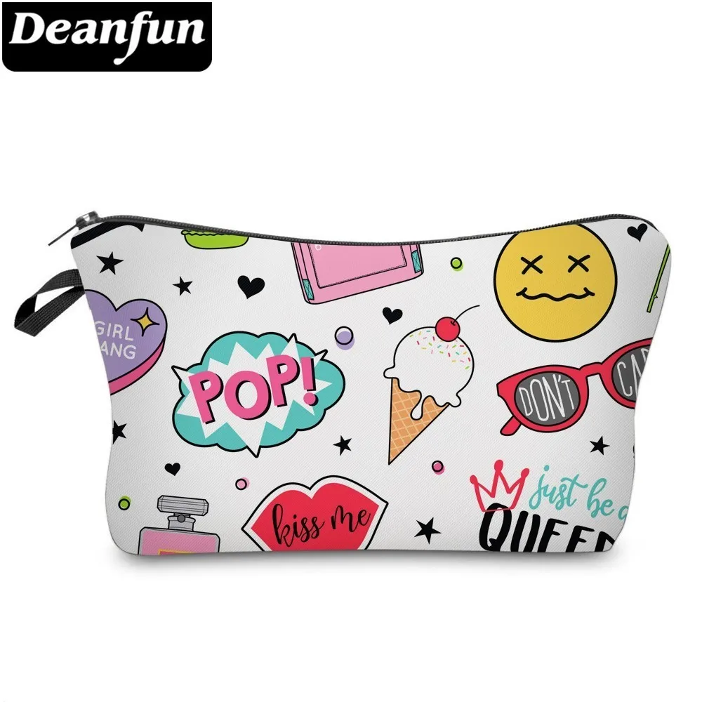 Deanfun косметичка с сердцем Водонепроницаемая печать модный отдых макияж Чехол на