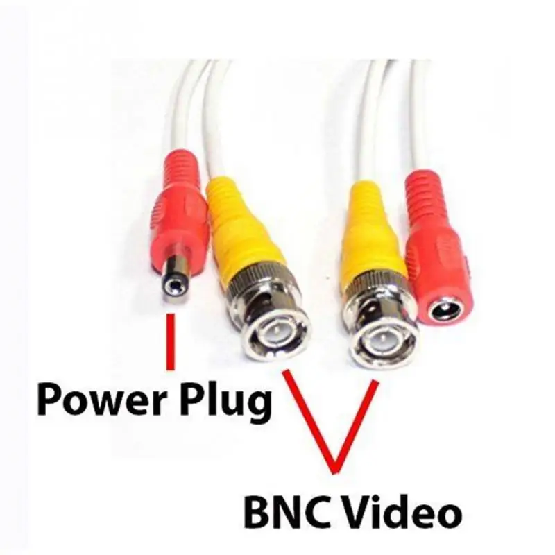 New CCTV Camera Accessories BNC Power Video Siamese Cable for Surveillance DVR Kit Length 1m 5m 10m 20m 30m