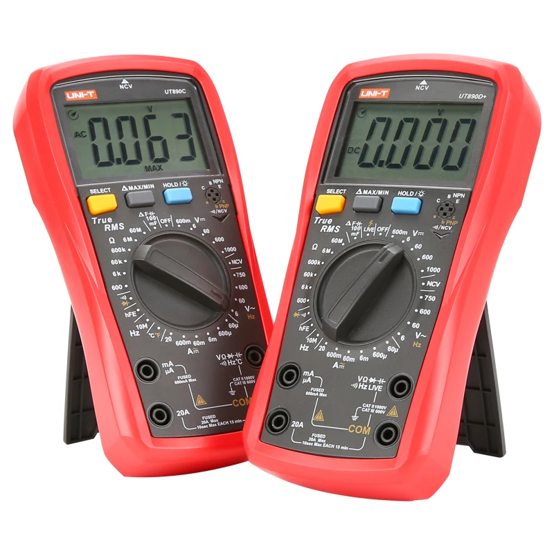 Цифровой мультиметр UNI T UT890C UT890D переменный ток постоянный DMM измеритель емкости