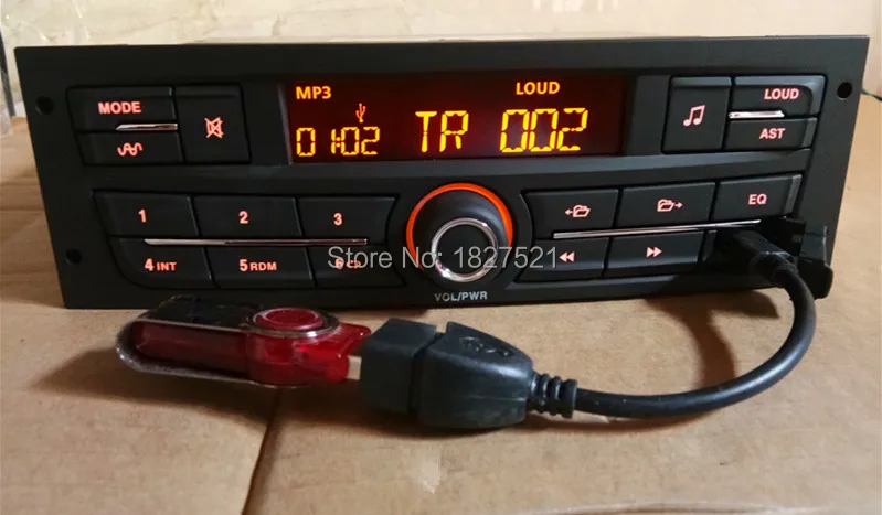 Автомобильный аудиоплеер MP3 стерео FM с USB для Peugeot 207 206 301 307 308 Citroen C2 Elysee ZX C4 V W J etta