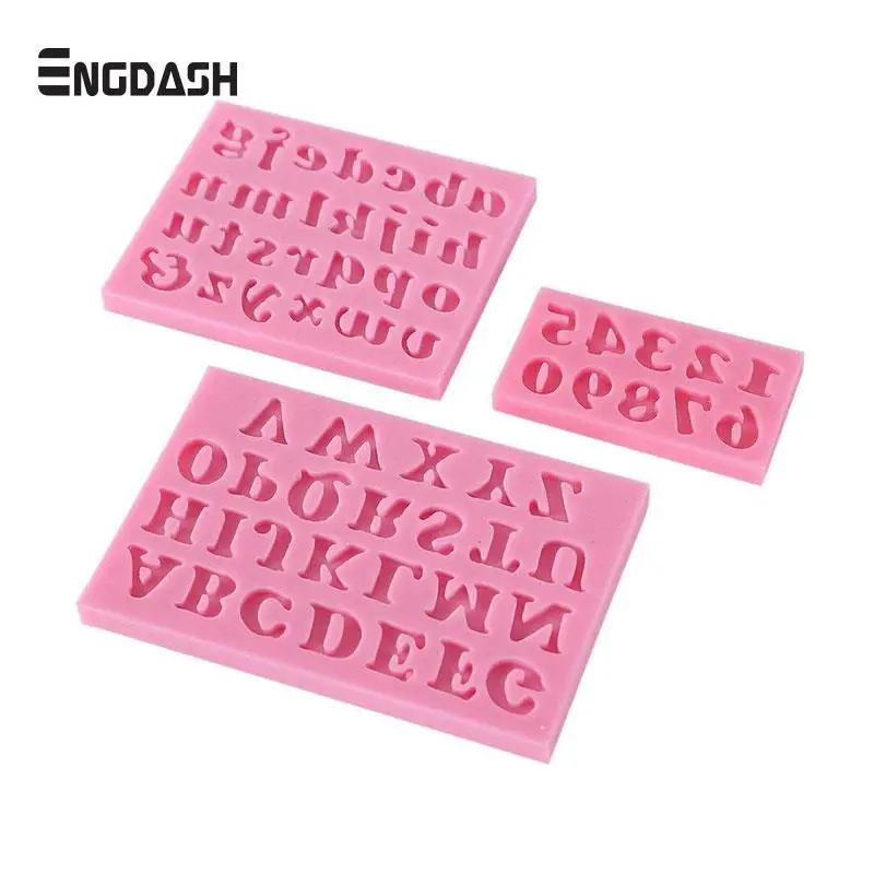 ENGDASH 3 шт./компл. цифровые буквенные формы для выпечки торт жидкие объемные