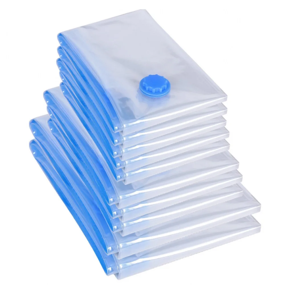 

20 PCS Three Sizes Vacuum Bag Storage Organizer Transparent Bag Foldable Extra Large Seal Compressed Travel Saving Space Bags