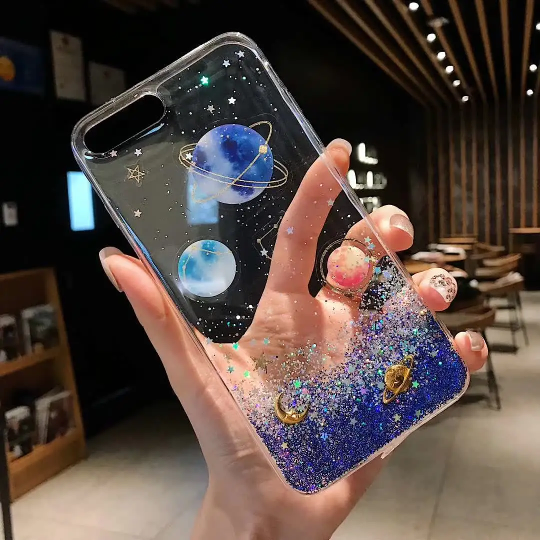 Gradient Cosmic Galaxy Series Phone Case for iphone XS MAX XR X Planet Phoen Cover 8 7 6 6S Plus Epoxy TPU |