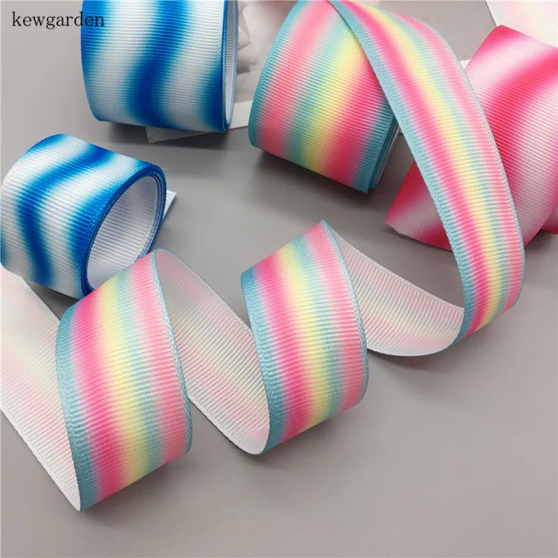 Kewgarden радужные цвета корсажные ленты 1 &quot1 1/2&quot Лента ручной работы DIY бант