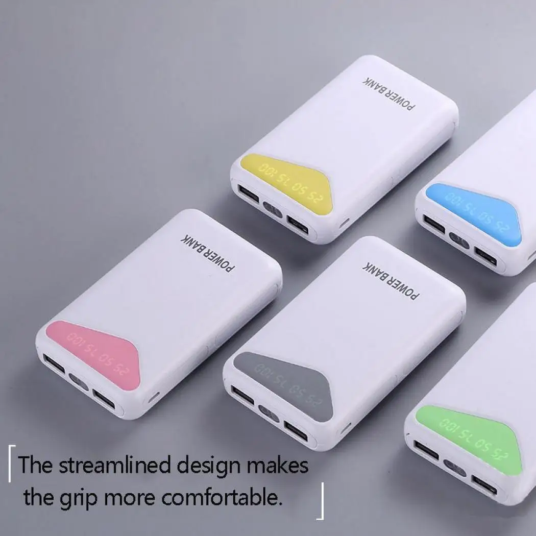 10000 mAh портативный двойной USB внешний аккумулятор 18650 литиевая 5 V/1A микро двойное
