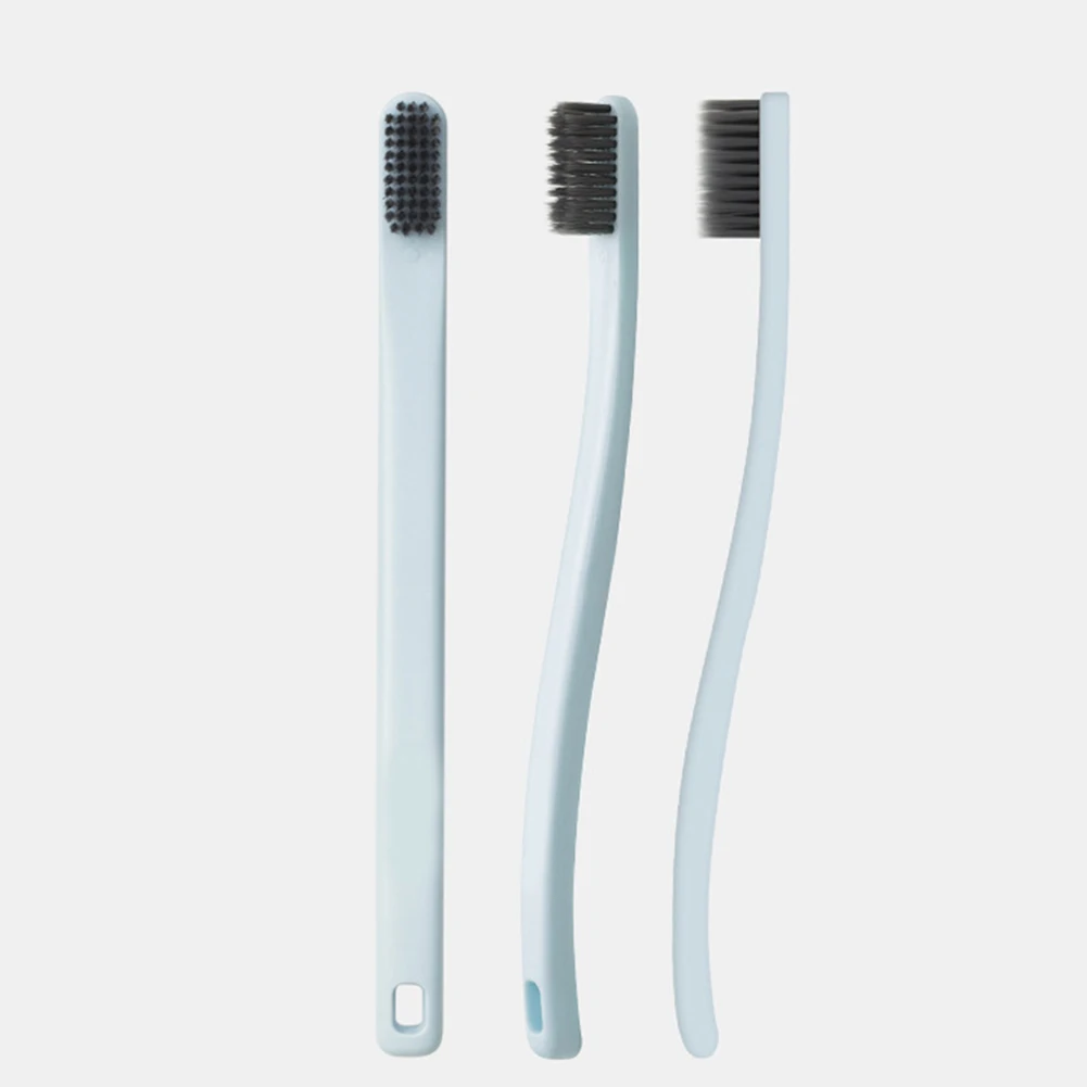 2 шт. зубная щетка es набор бамбуковый уголь уход за полостью рта мягкая щетина