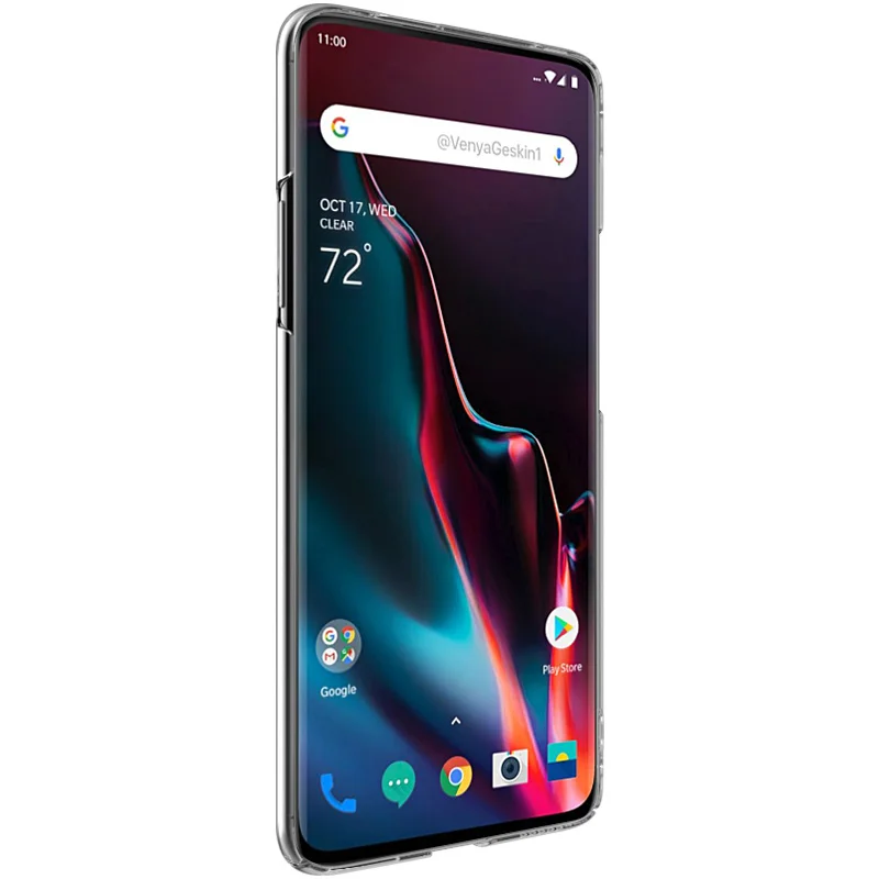 Прозрачный чехол Imak Air для Oneplus 7 Pro жесткий пластиковый из поликарбоната 7|Бамперы|