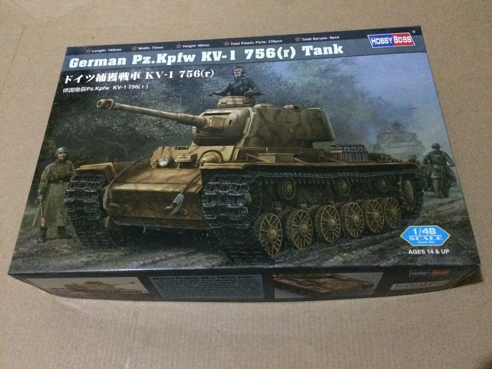 Немецкий комплект сборки бака Hobbyboss 84818 1/48 Pz.Kpfw KV 1 756(r)|Наборы для моделей| |