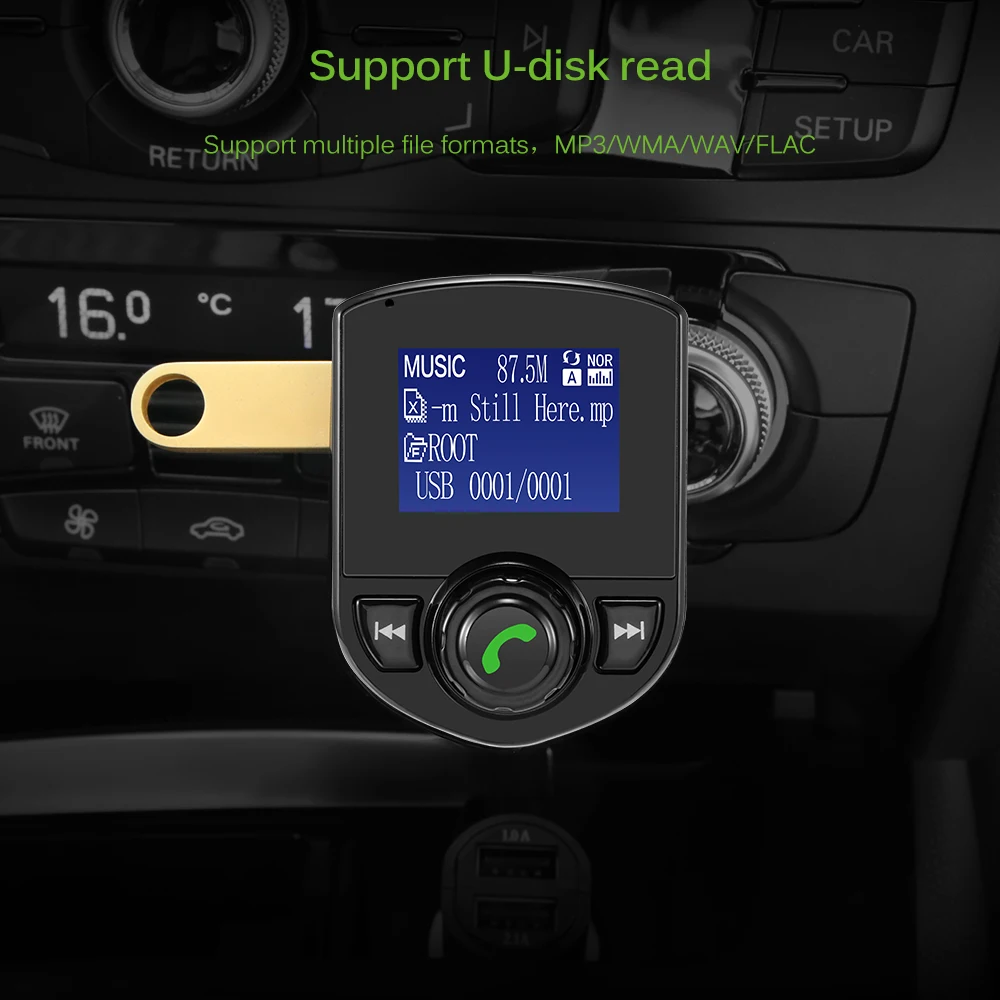 Автомобильный fm-передатчик беспроводной Bluetooth MP3-плеер стерео аудио приемник