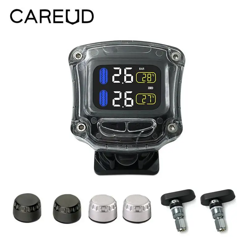 CAREUD M3-B Wireless Motorcycle TPMS Tire Pressure Monitoring System Sensor 2019 | Автомобили и мотоциклы