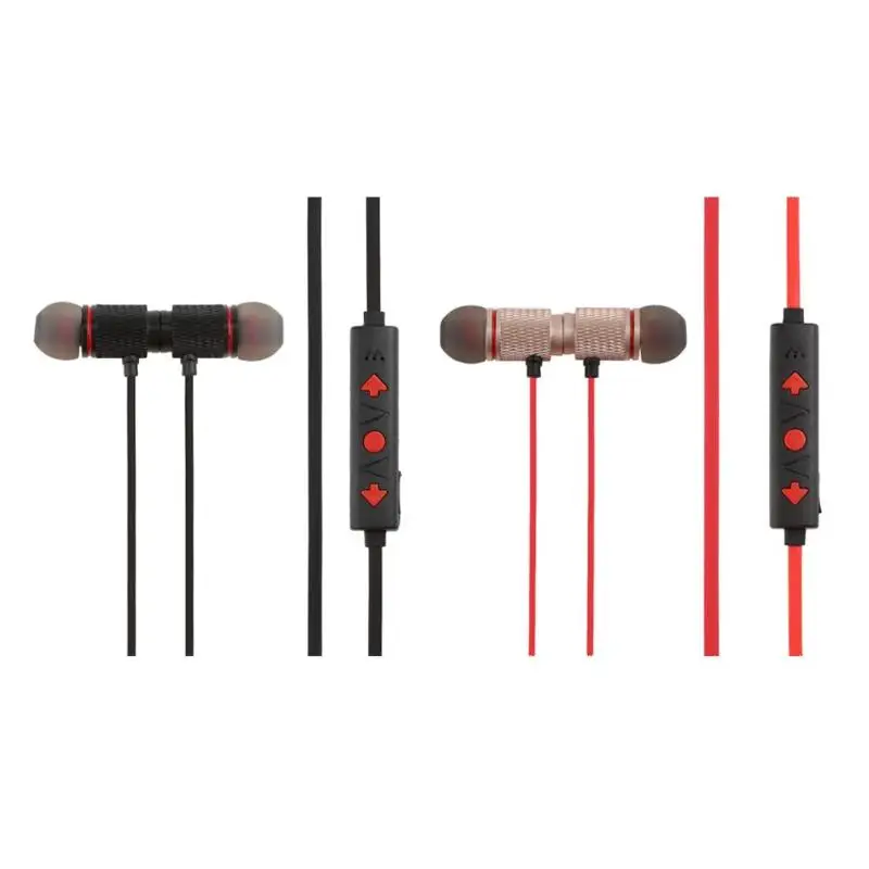 Беспроводная Спортивная Bluetooth бас стерео магнит наушники-вкладыши с микрофоном |