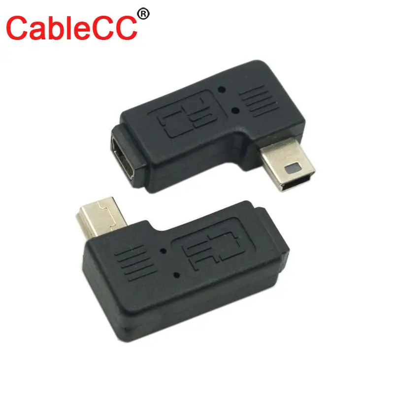 

Zihan Mini USB 2.0 5Pin Male to Female M - F extension adapter 90 degree right angled