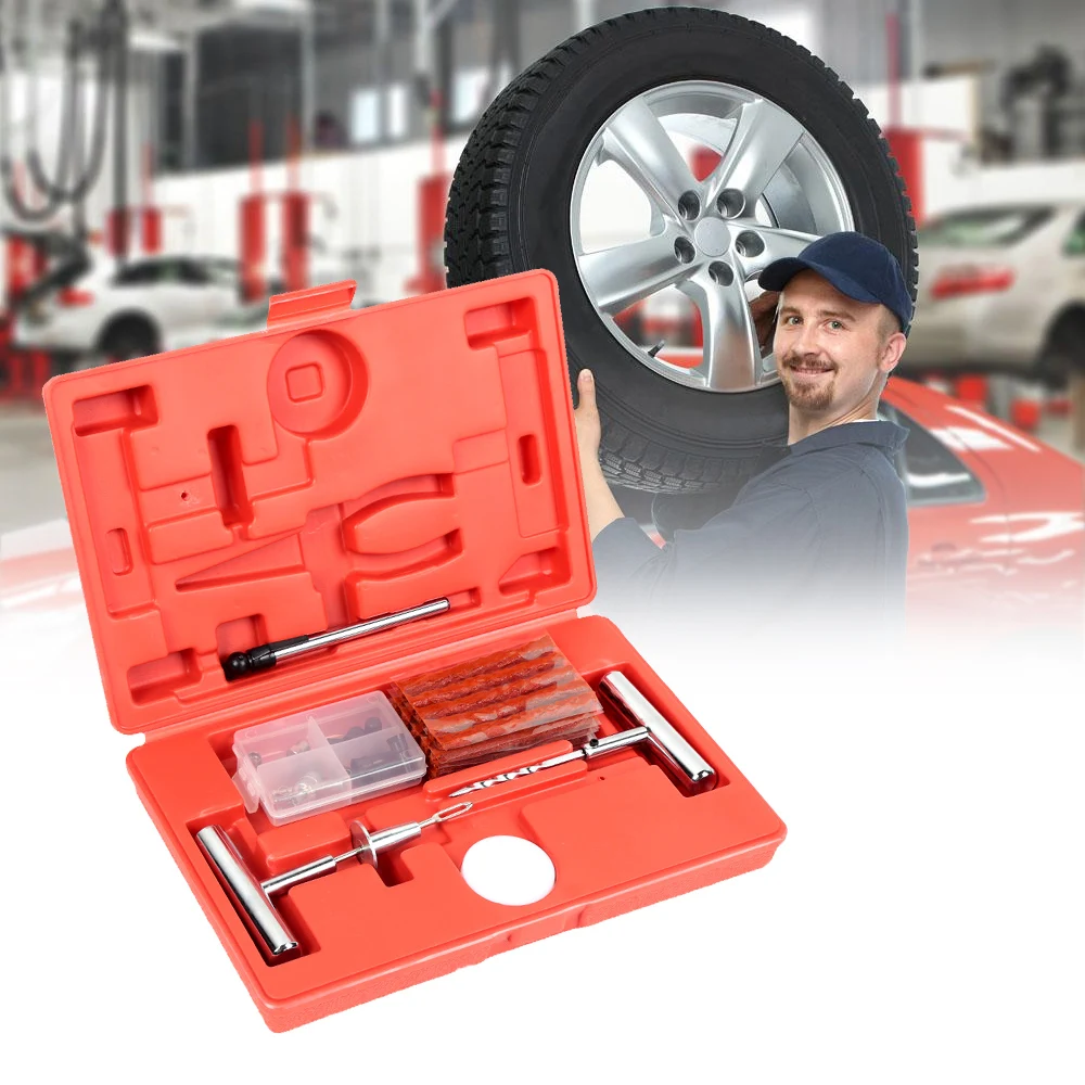 Portable Tire Repair Kit For Car Motorcycle Tractor Trailer Hand Tool Sets With Storage Case Multifunctional Tools | Инструменты
