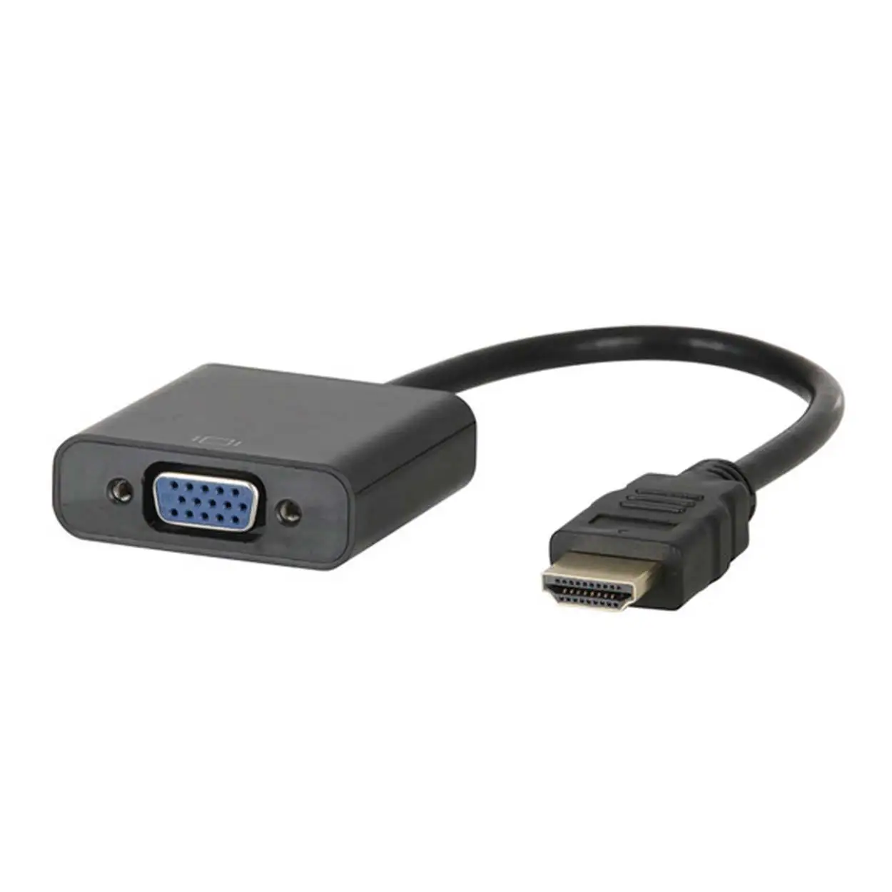 Переходник с HDMI штекер на VGA RGB гнездо видео преобразователь адаптер 1080P для ПК