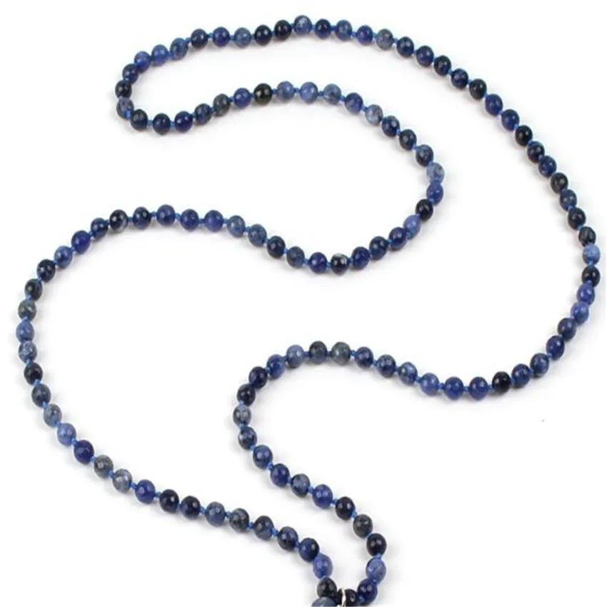 6MM108 ожерелье с голубыми венами и камнем браслет Reiki манжета для йоги модные Чаки