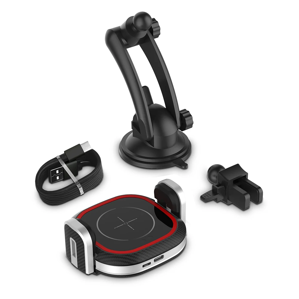 10W Car Charger Air Vent Phone Holder Automatic Infrared Sensor Intelligent Qi Wireless Stand Charging Fast |