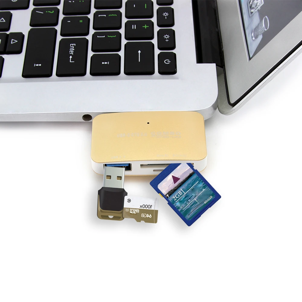 CHYI 3 в 1 USB Type C концентратор OTG USB3.0 с устройство для чтения карт SD TF сплиттер адаптер