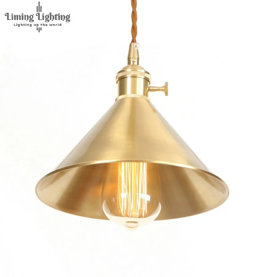 

Nordic Gold Copper Pendant Light Postmodern Minimalist Lamp Light Pendant Lamps Antique Lamp Lights Metal Cord Pendant Lighting