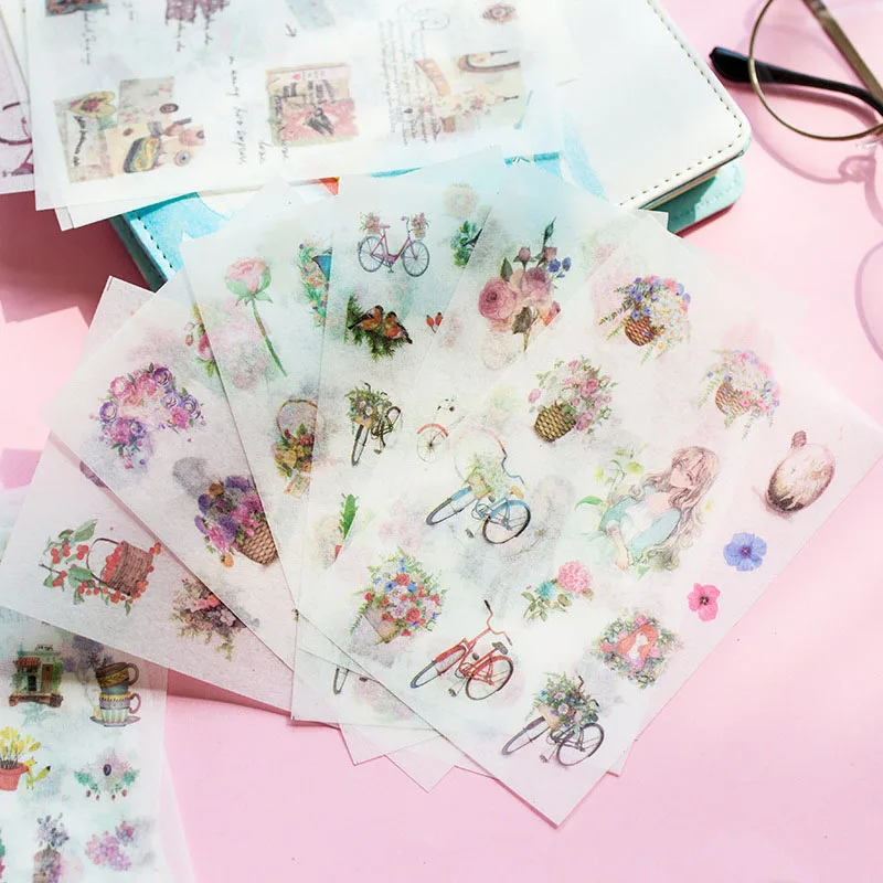 6 листов/упаковка милые наклейки для кошек Фэнтези канцелярские Kawaii Наклейки с