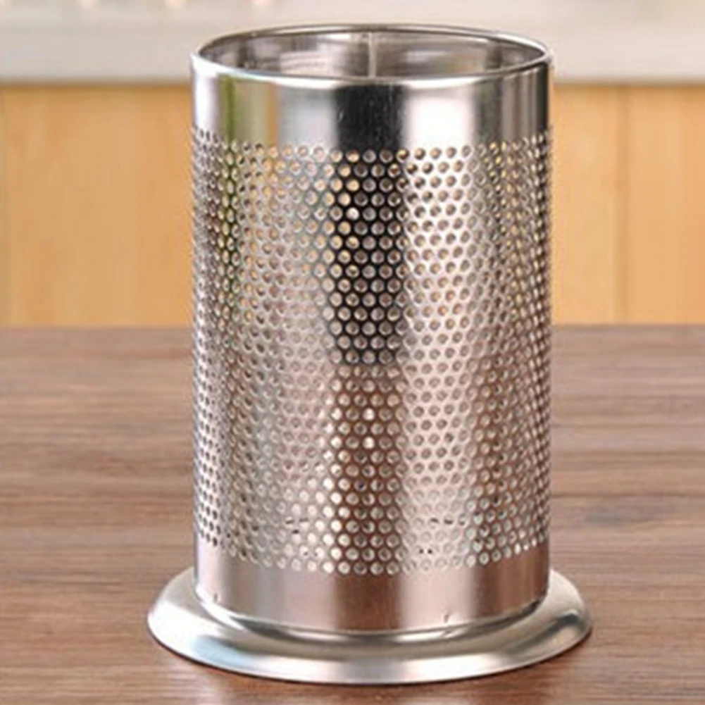 Нержавеющая сталь Палочки для еды держатель хранения трубки посуда стеллаж