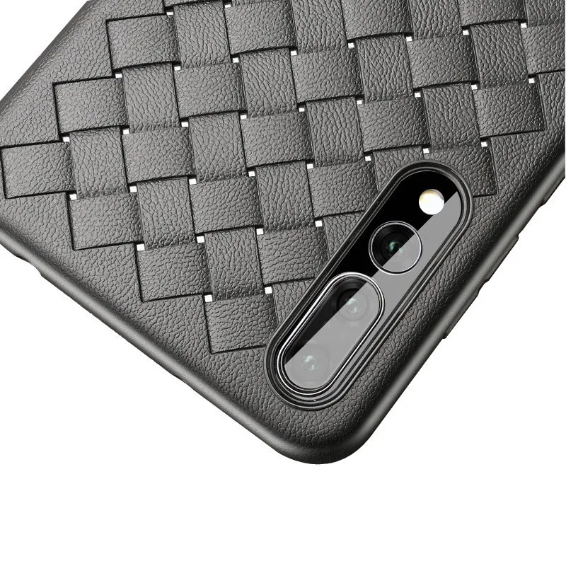 For Huawei P20 Lite Y3 Y5 Y6 Y7 2017 Mate 10 20 Honor 8X Nova 3i Grid Woven Pattern Soft TPU Ultra Slim Breathable Phone Case | Мобильные