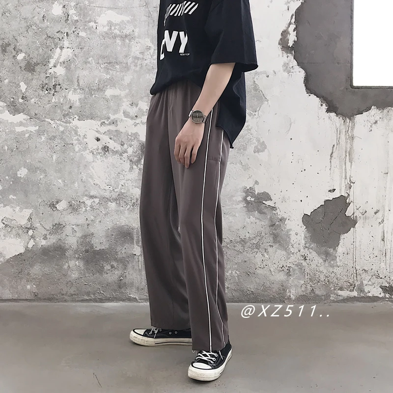 Новинка 2019 г. OOTD летние уличные повседневные корейские прямые тактические брюки