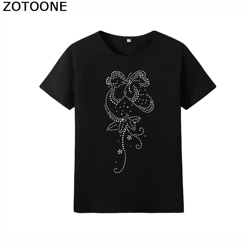 ZOTOONE цветок Flatback шитье стразами стразы аппликация супер яркие кристаллы с прямой