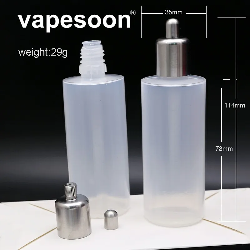 

VapeSoon 60ml PE Refueling Bottle Squonk Bottles with drip Squonker Fit for Vape Squonk Mod as Pulse BF Box Mod