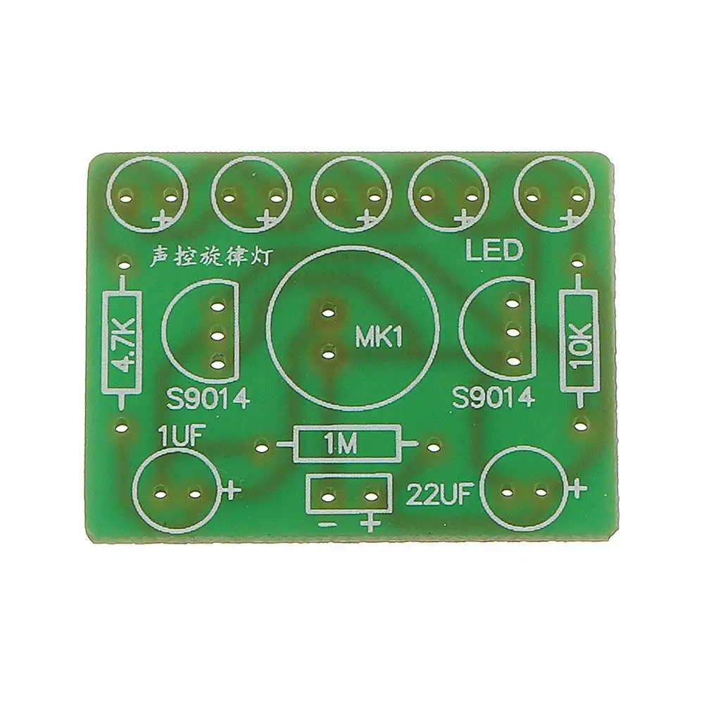 LEORY 10 шт. DIY голосовой контроль LED вспышка световая Мелодия 5 мм выделения