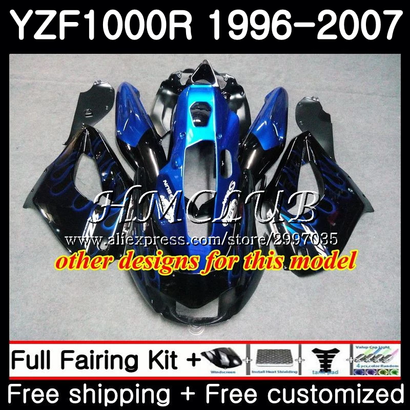 Обтекатель Thunderace для YAMAHA YZF1000R 96 97 98 99 00 01 21HC.7 YZF 1000R цвет красный белый горячая