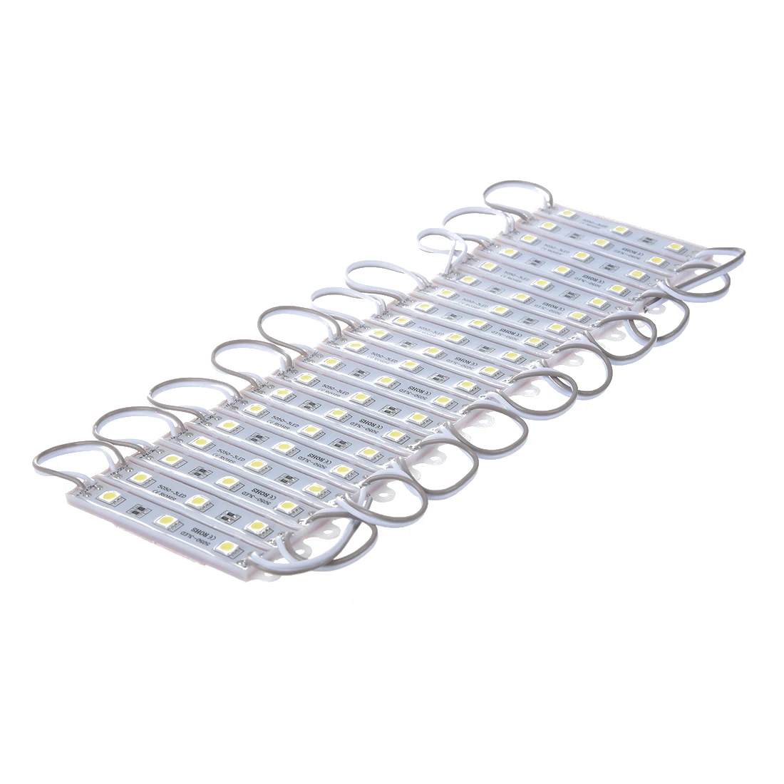 20pcs 5050 SMD 3-LED Module DC12V White Waterproof Modules Backlighting advertisement Energy Saving with back self-adhesive tape | Лампы и