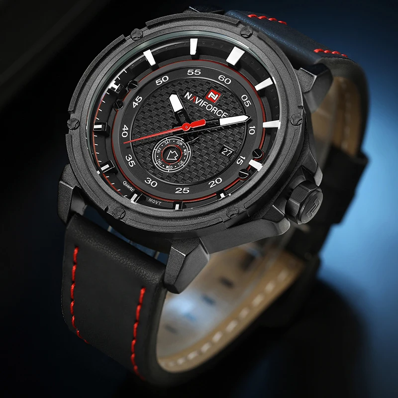 Naviforce Творческий Кварцевые наручные часы Для мужчин модные Элитный бренд