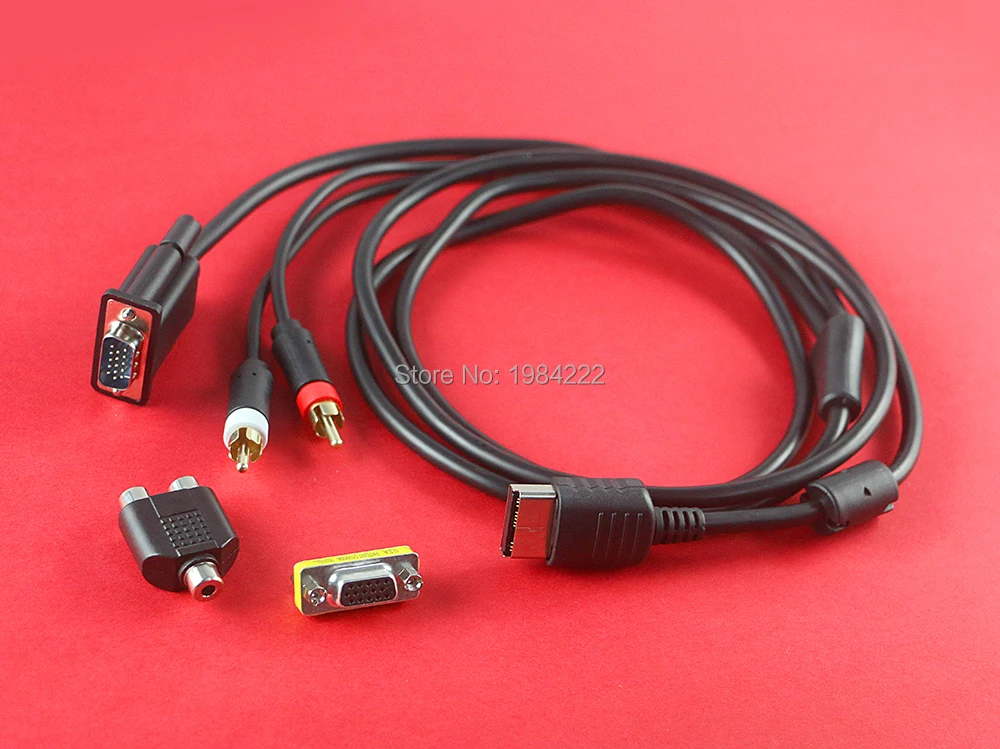 OCGAME оптовая продажа VGA кабель высокого разрешения RCA Звуковой адаптер HD PAL NTSC для