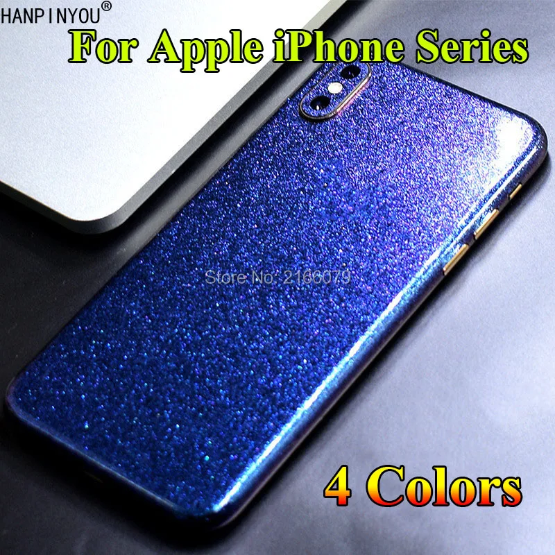 Для Apple iPhone Xs Max Xr X 8 7 6 6s Plus 5S SE полная задняя градиентная Блестящая крышка
