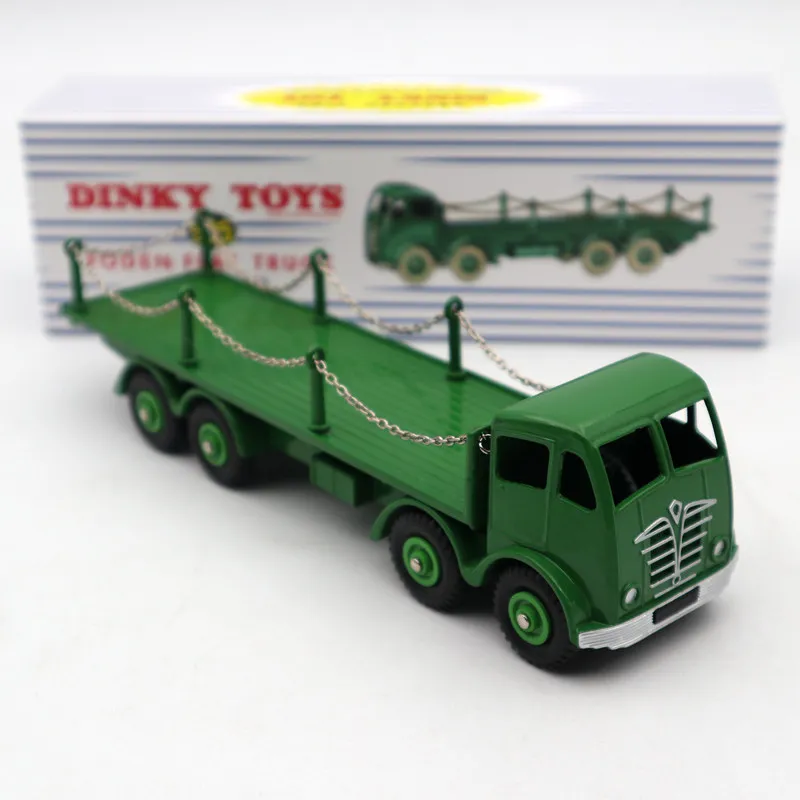 Atlas Dinky Supertoys No.905 Foden Плоская тележка с цепочками мята/коробка литья под давлением