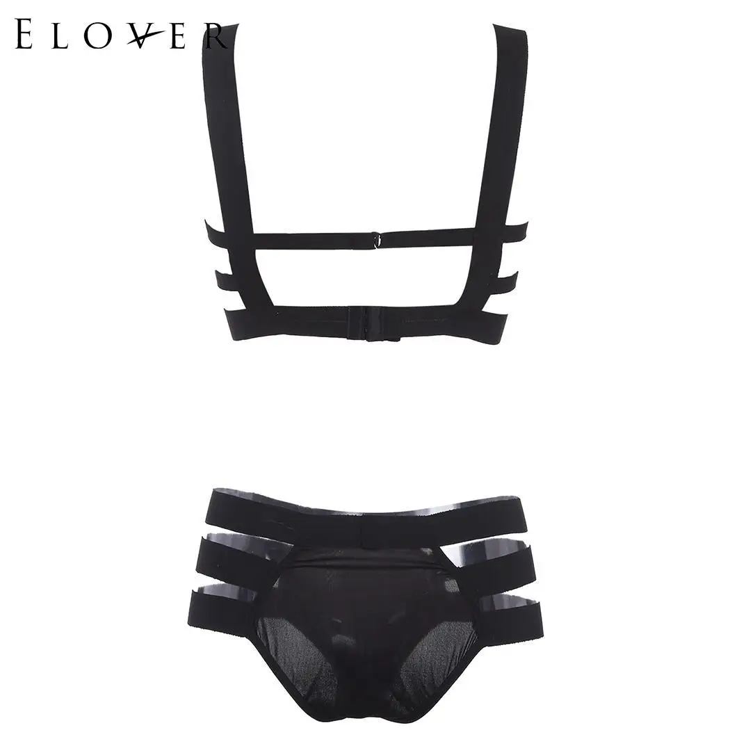 Женское нижнее белье Elover biquinis feminino сексуальное прозрачное с полой резинкой