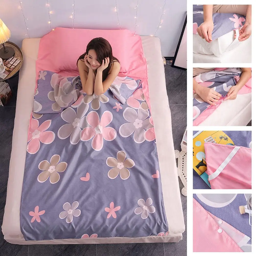 Наружный дорожный туристический хлопковый спальный мешок для пикника походные