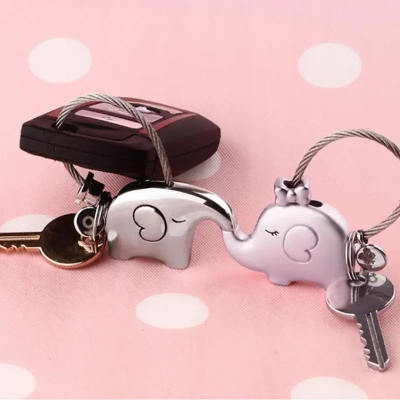 2 шт./набор брелок для ключей с изображением слона | Дом и сад