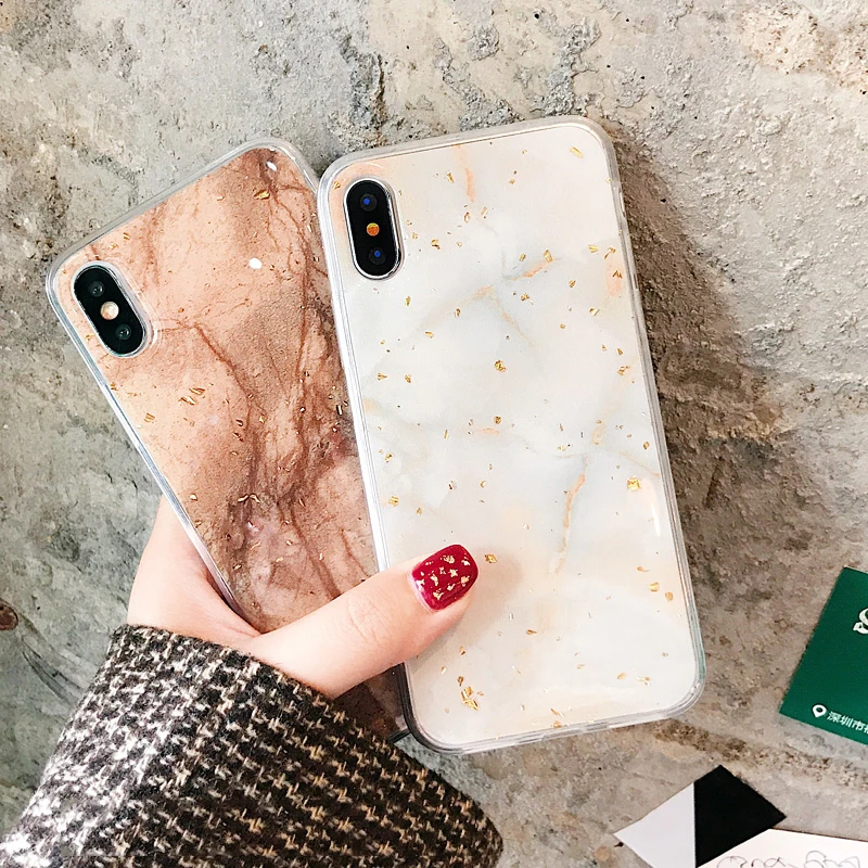KISSCASE мраморный чехол для iphone X 6 6s 7 8 PlusFashion позолоченный Блестящий блестящий