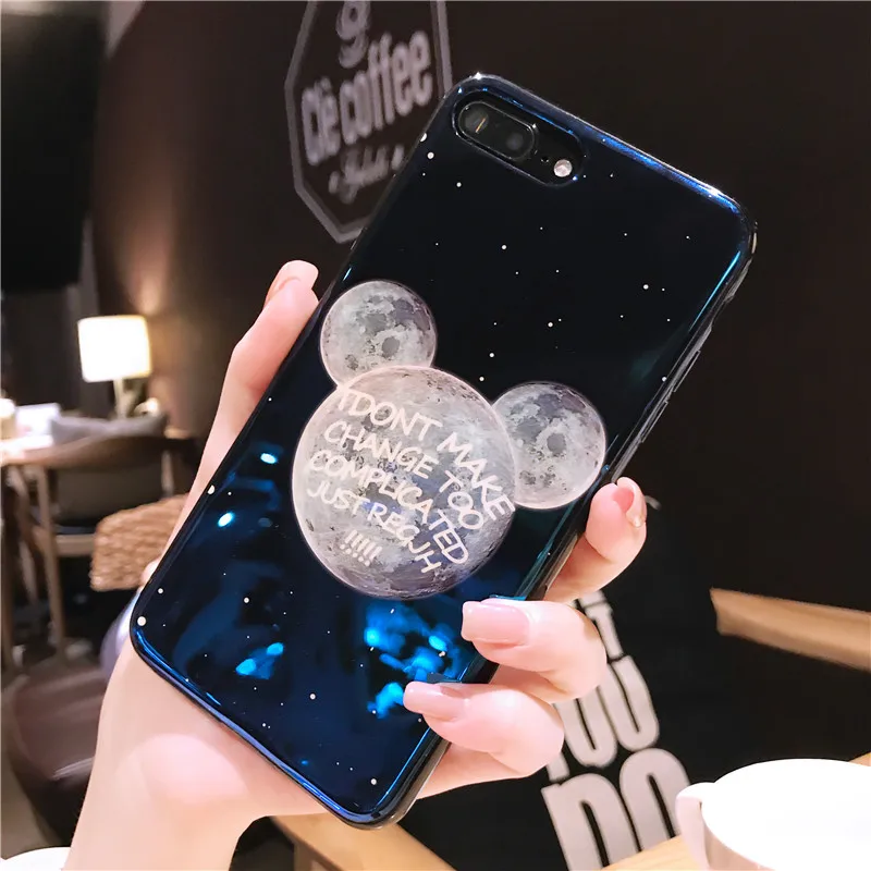 I31-Blue свет для iPhone 6 6s 7 8 чехол телефона s плюс Чехол X ТПУ Shell | Мобильные телефоны и
