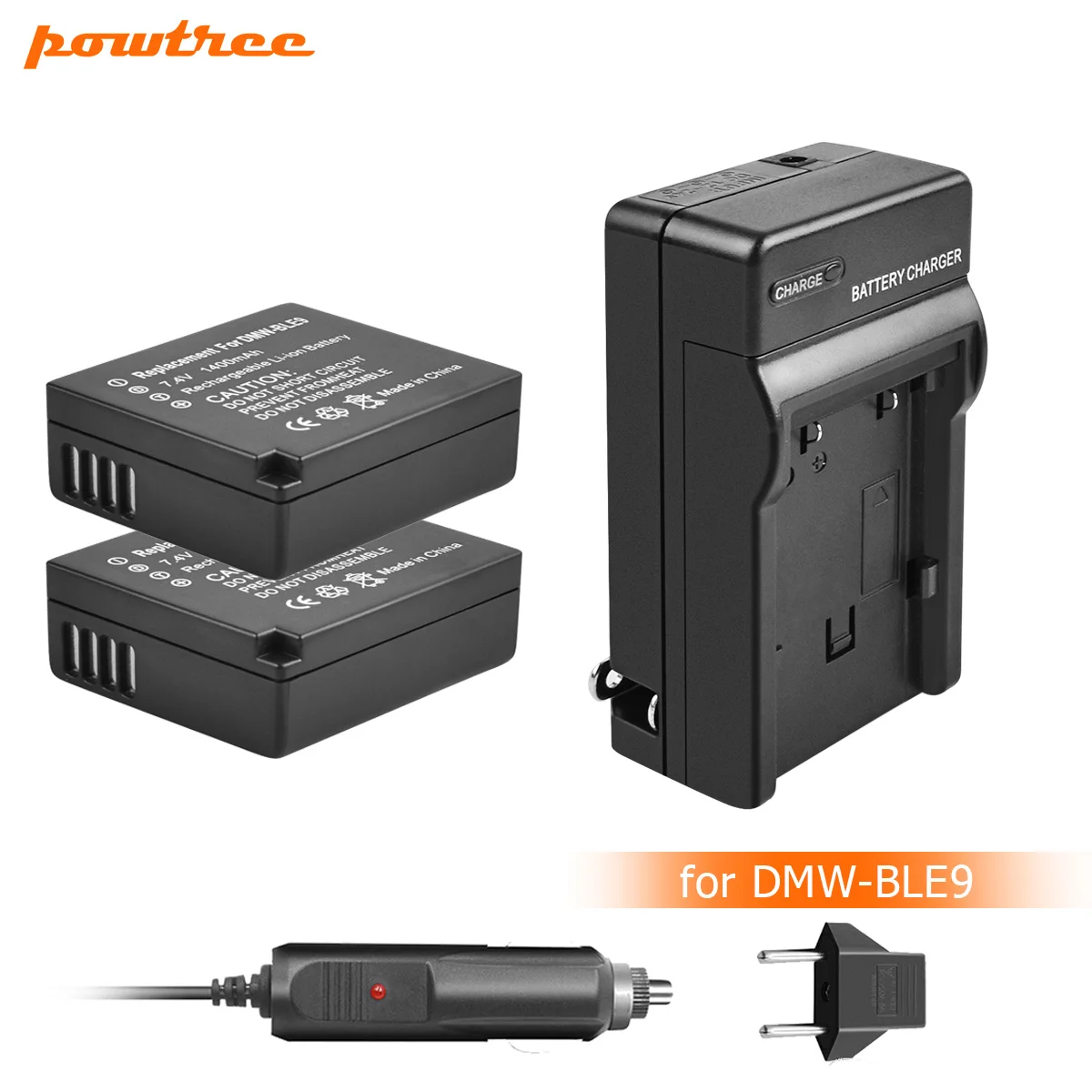 Powtree DMW BLG10 BLE9 батарея + зарядное устройство для Panasonic DMC GF6 GX7 GF3 GF5 BLG10GK LX100 GX80 GX85