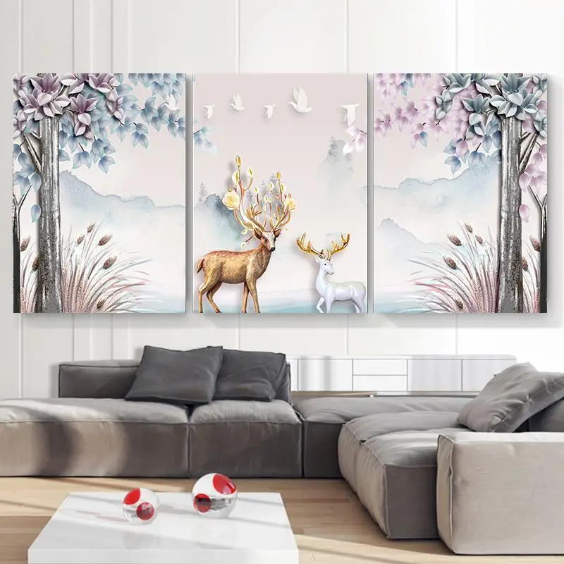 Plakat Obraz Schilderen Op Nummer Скандинавское украшение дом Obrazy Decoracion Hogar современный постер и